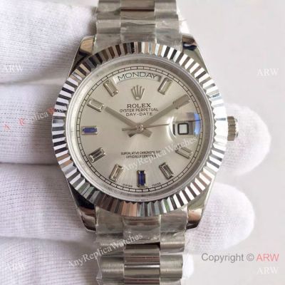High Quality Copy Rolex Day-Date 40MM Watch MingZhu Movement Stainless Steel